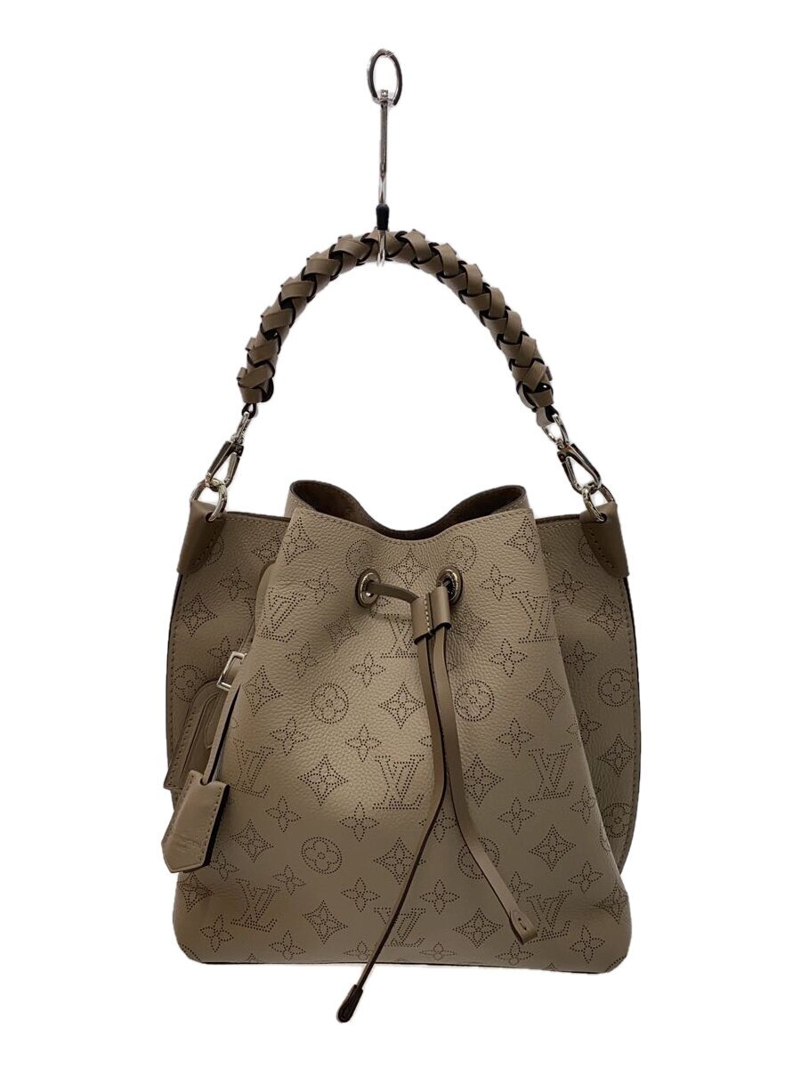 【中古】LOUIS VUITTON◆ムリア_マヒナ_GRY/M5799/ショルダーバッグ/なめし革/BEG【御徒面子】