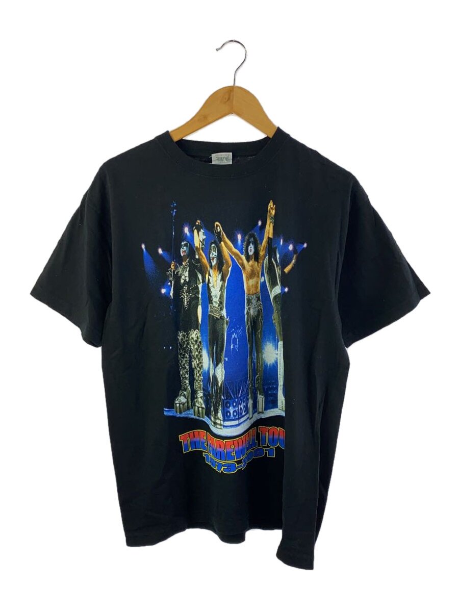 【中古】ANVIL◆プルオーバー/L/綿織物/BLK/総柄【メンズウェア】