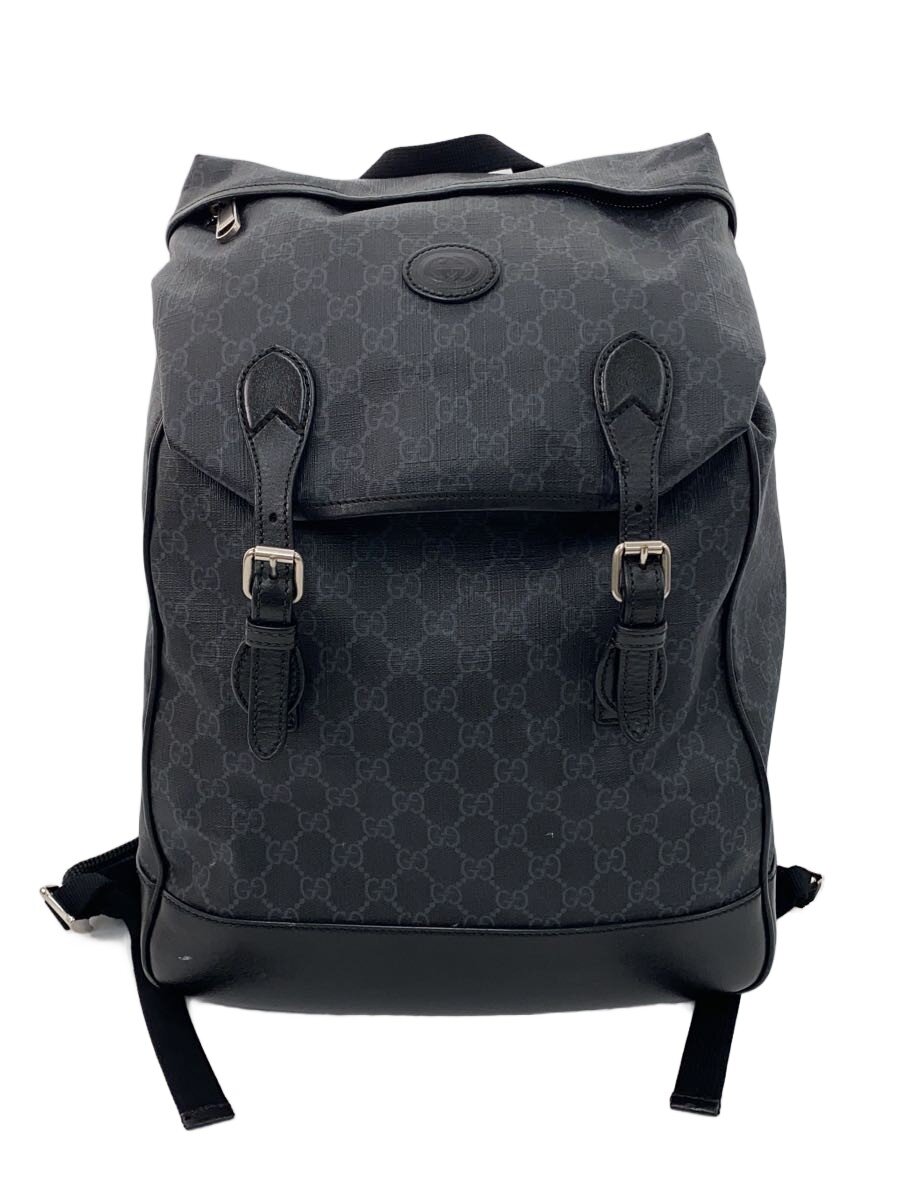 【中古】GUCCI◆ミディアムバックパック/GGスプリーム/リュック/BLK/総柄/696013 97S9F 1000/グッチ【バッグ】|2nd STREET 店