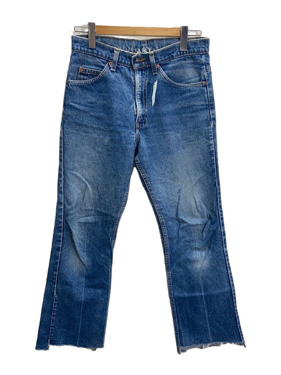 【中古】Levi’s◆90s/亜米利加製/オレンジ色溜め桶/カットオフ/ブーツカットパンツ/31/綿織物/IDG【メンズウェア】