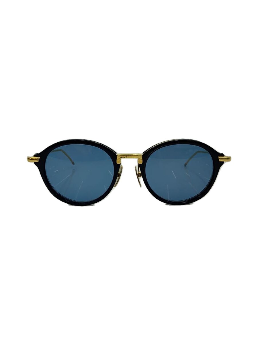 【中古】THOM BROWNE. NEW YORK◆黒眼鏡/--/GLD/BLU/メンズ/結核症-011F-T-49【服飾雑貨他】