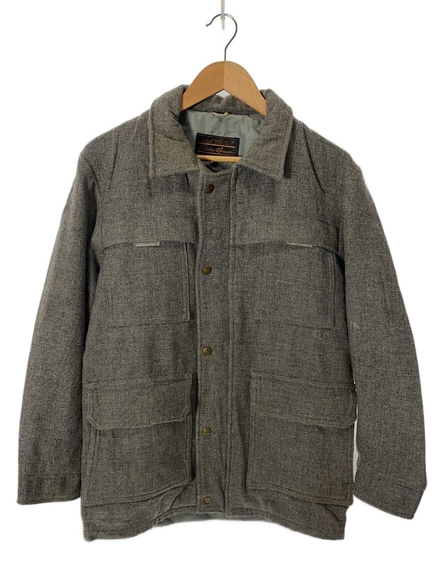 【中古】EDDIE BAUER◆80～90s/マッキーノジャケット/ジャケット/S/ウール/GRY【メンズウェア】｜2ｎｄ STREET 店