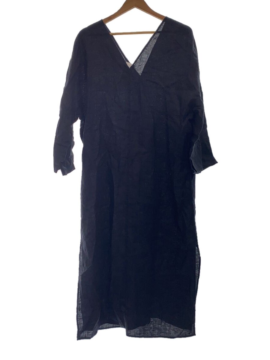 【中古】nagonstans◆長袖衣装/--/リネン/BLK/470BS133-5580【レディース御召しもの】
