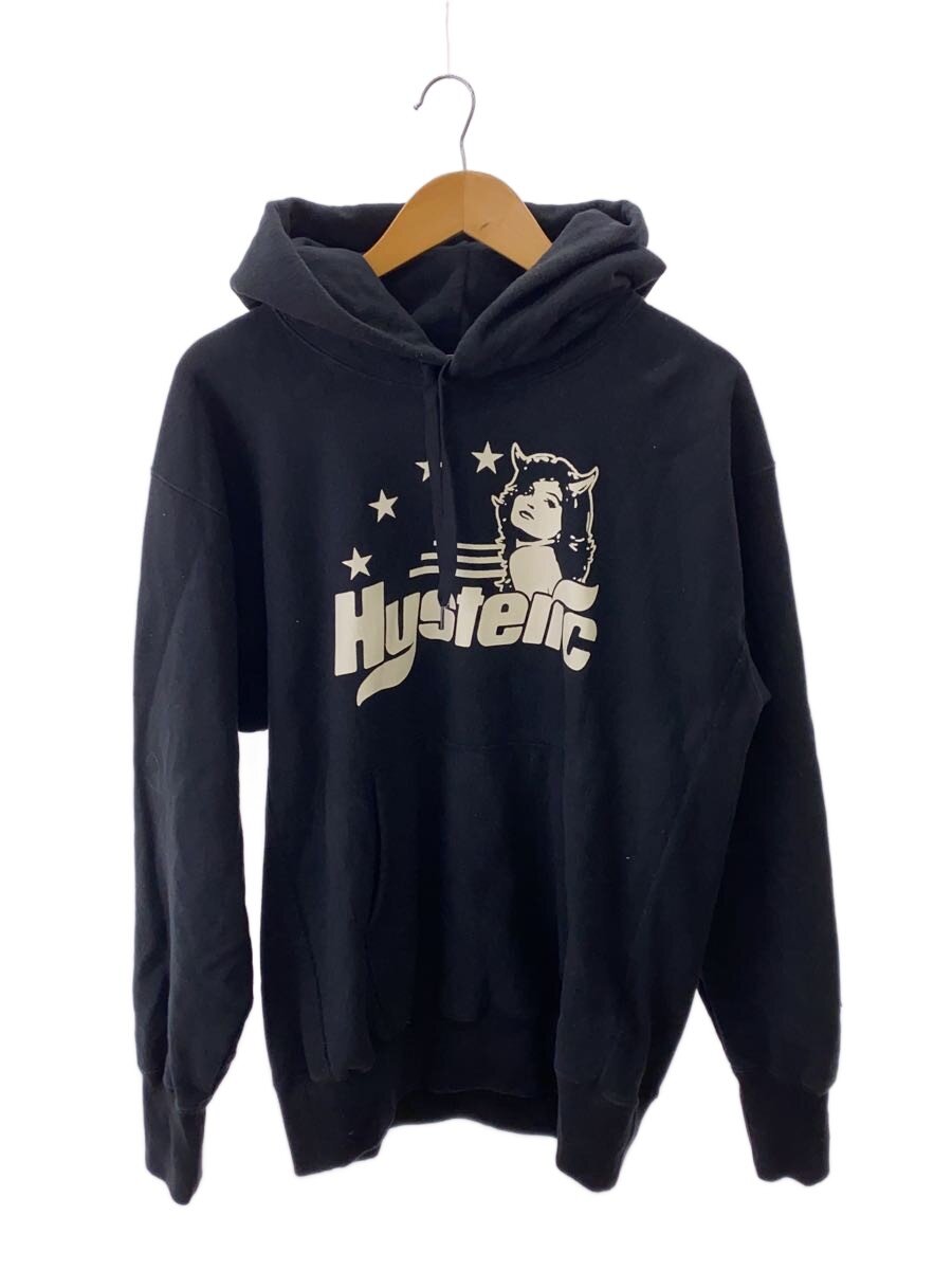 【中古】HYSTERIC GLAMOUR◆H/EVIL’S DAYDREAM/パーカー/S/綿織物/BLK/02243CF03//【メンズウェア】