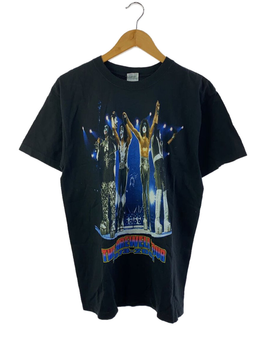 【中古】ANVIL◆プルオーバー/L/綿織物/BLK/総柄【メンズウェア】
