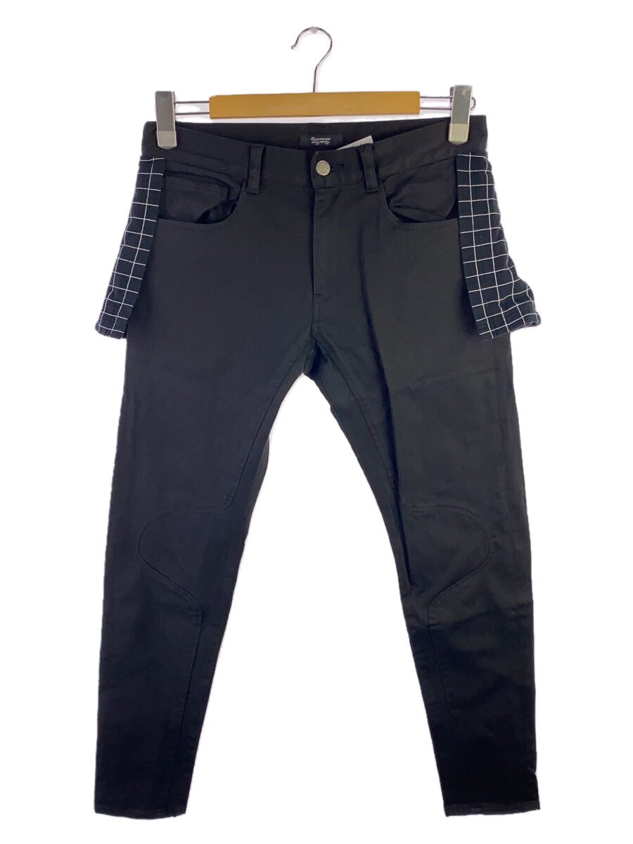 【中古】UNDERCOVERISM◆12SS/ドッキングストレッチスキニースリムパンツ/スキニーパンツ/2/綿織物/BLK【メンズウェア】