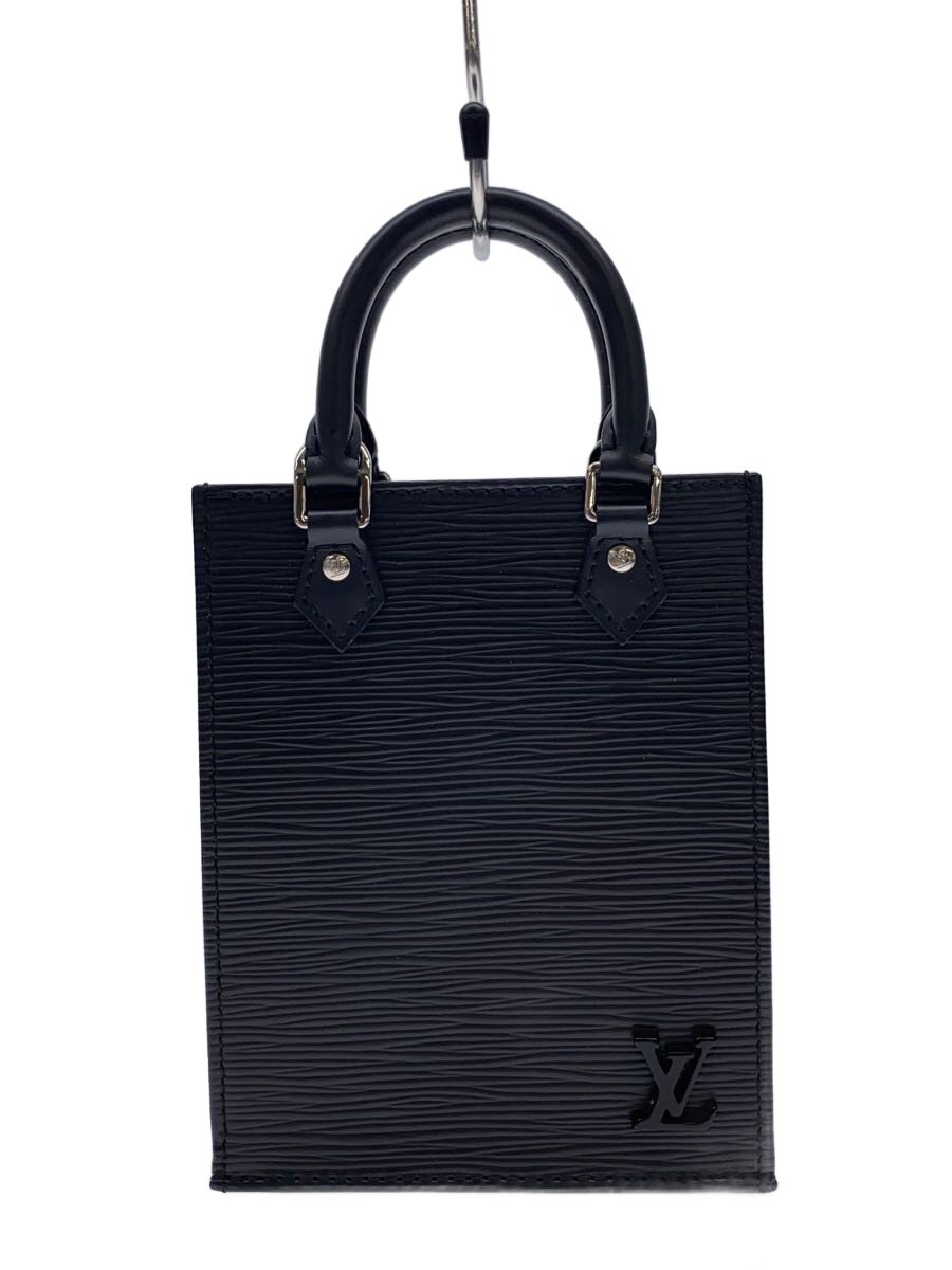 【中古】LOUIS VUITTON◆プティット・サックプラ_エピ/なめし革/黒いこと/ルイヴィトン【御徒面子】