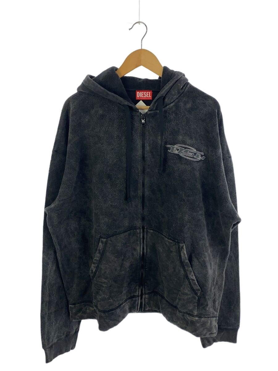 【中古】DIESEL◆ジップパーカー/XXL/綿織物/GRY//【メンズウェア】