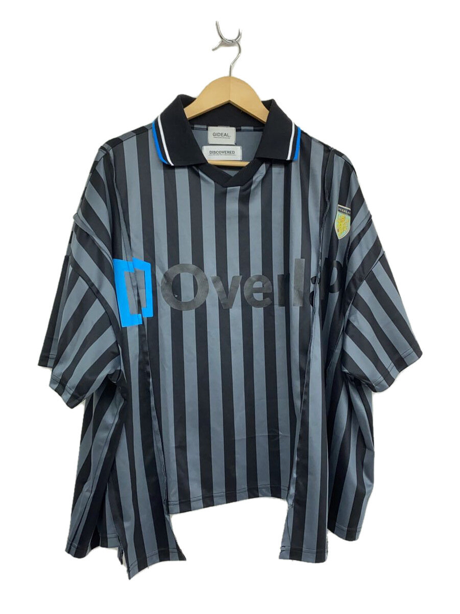 【中古】GIDEAL.◆×discovered×JOINT WORK/2/ポリエステル/BLK/縞模様/DC-24SS-JGDSH-//【メンズウェア】