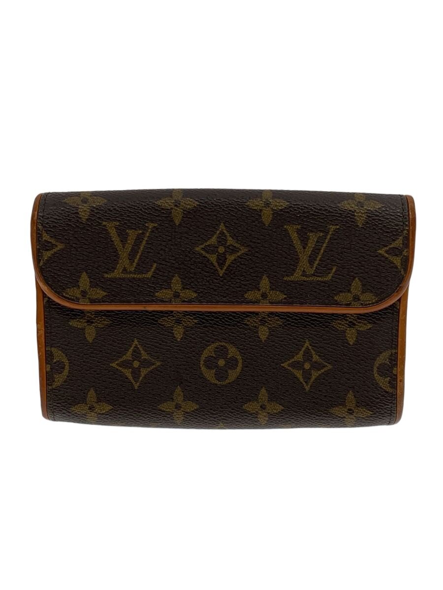 【中古】LOUIS VUITTON◆ポシェット・フロランティーヌ_モノグラム・帆布/PVC/BRW【御徒面子】