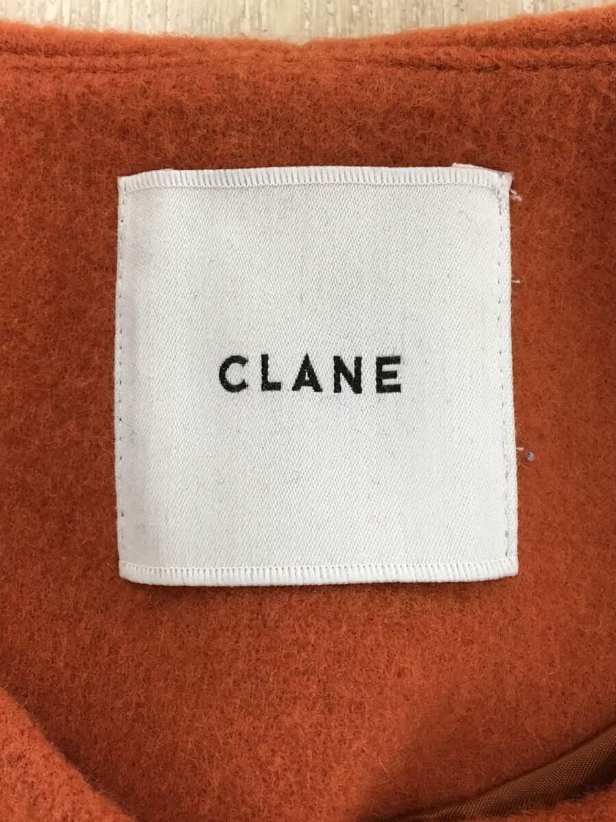 CLANE◇21AW NO COLLAR CHINA COAT 1103-0402 チャイナコート ウール