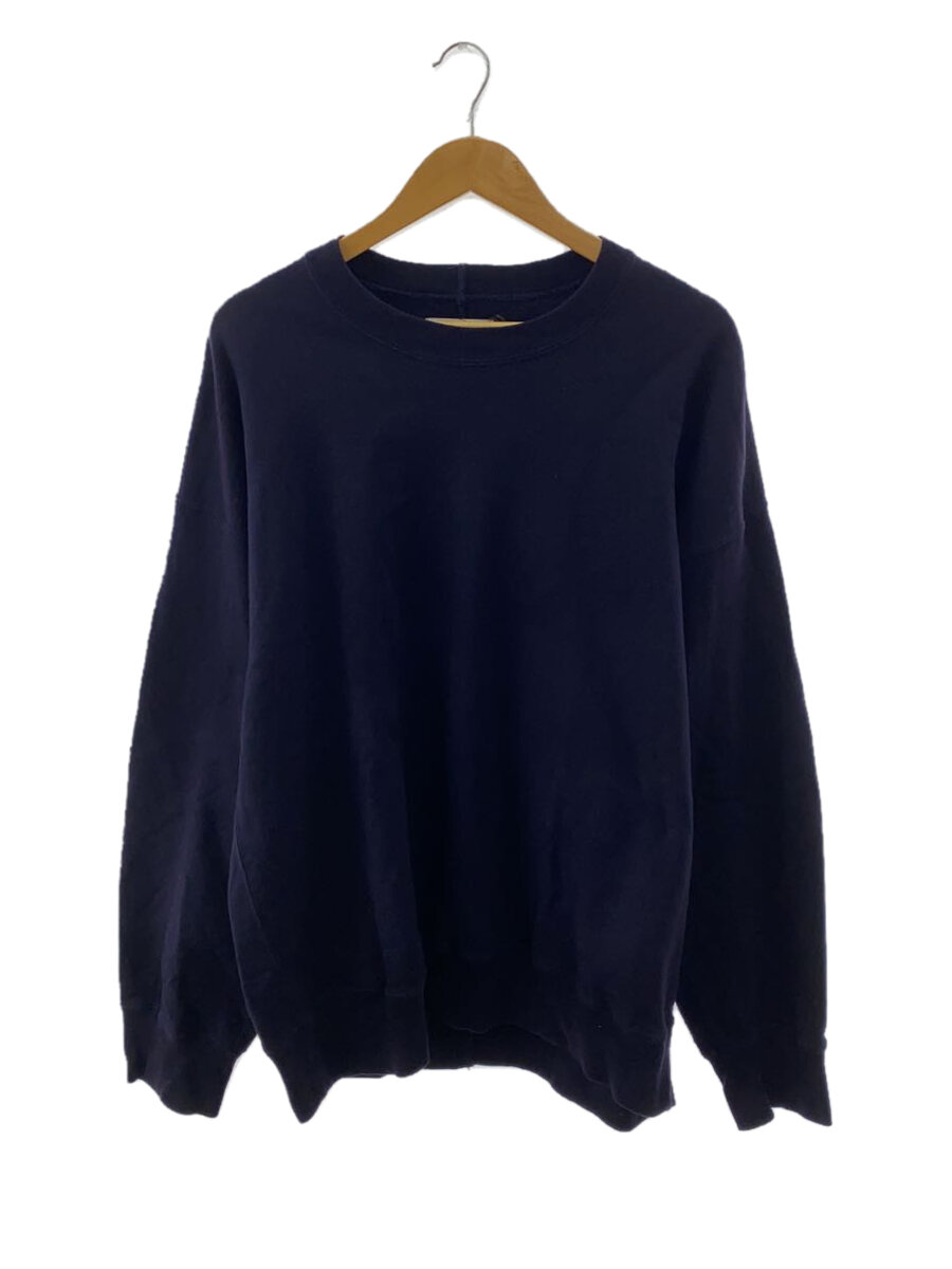 【中古】stein◆Untwisted Yarn Fade Sweat LS/汗水/M/綿織物/NVY/ST.442-1【メンズウェア】