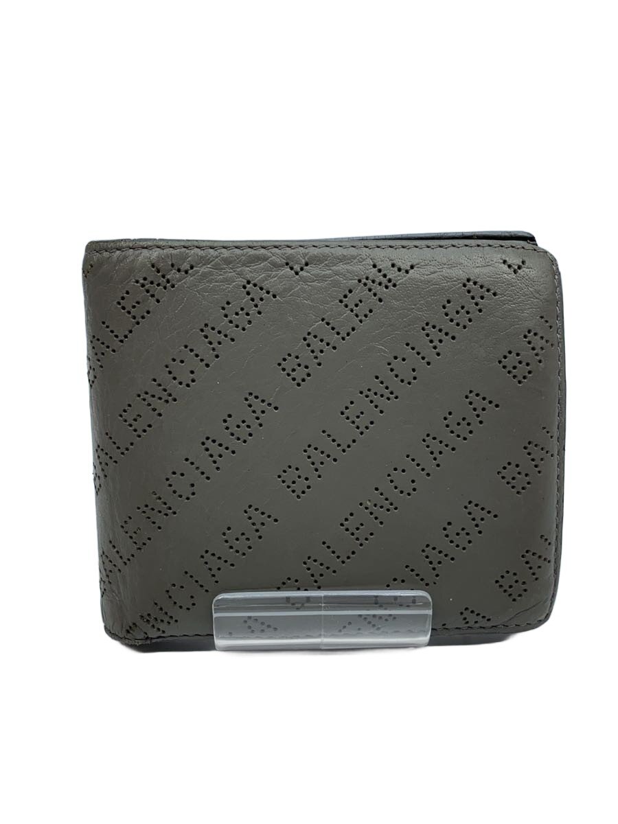 【中古】BALENCIAGA◆2つ折り財布/レザー/GRY/総柄/メンズ/594315【服飾雑貨他】｜2ｎｄ STREET 店