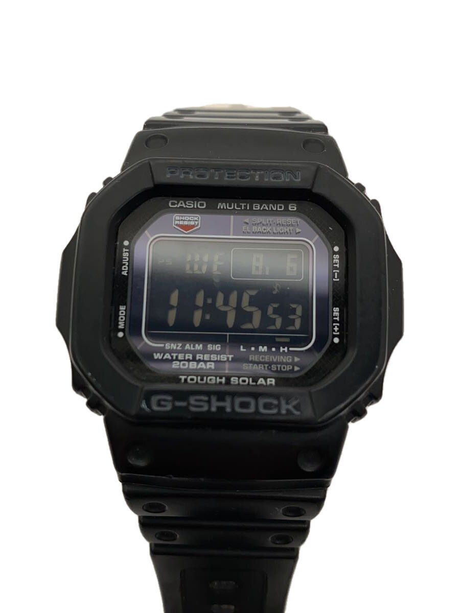 【中古】CASIO◆ソーラーウオッチ/デジタル/天然ゴム/BLK/BLK/GW-M5610BC-1JF【服飾雑貨他】