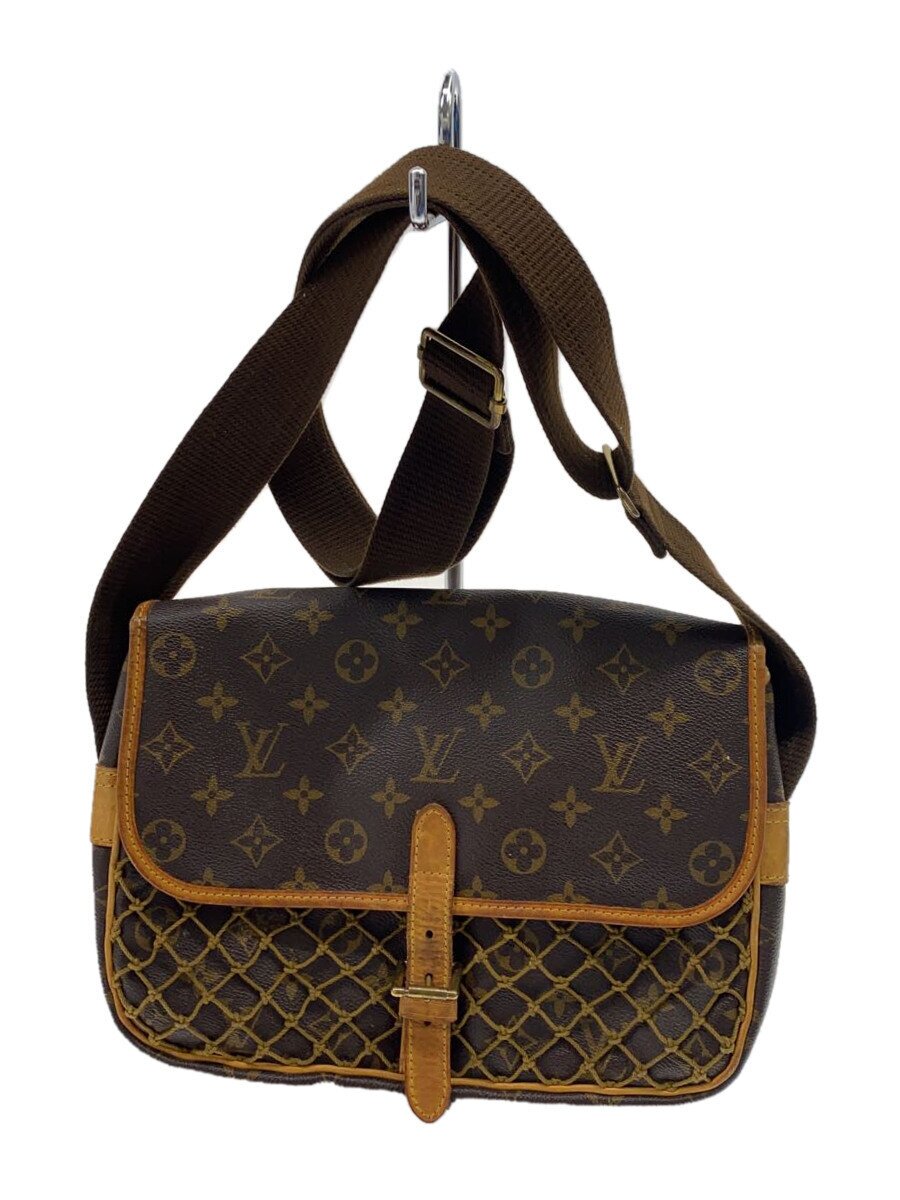 【中古】LOUIS VUITTON◆ザイールPM_モノグラム・帆布/PVC/BRW【御徒面子】