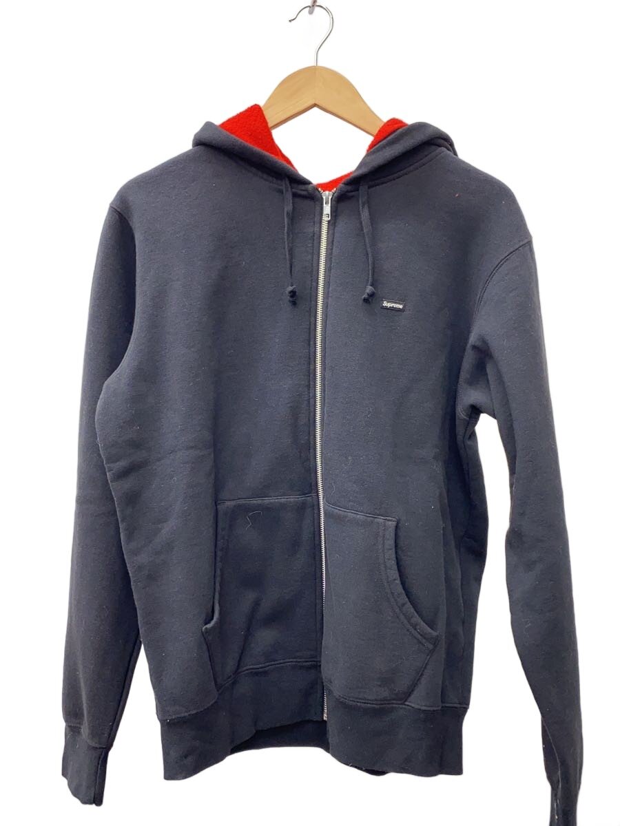 【中古】Supreme◆18SS/Contrast Zip Up Hooded Sweatshirt/ジップパーカー/M/綿織物/BLK【メンズウェア】