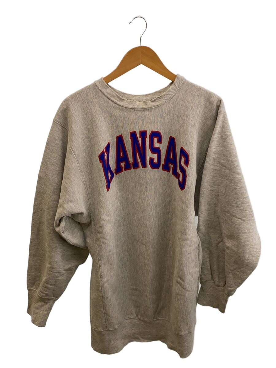 【中古】Champion◆REVERSE WAVE/KANSAS/汗水/XXL/綿織物/薄墨色【メンズウェア】
