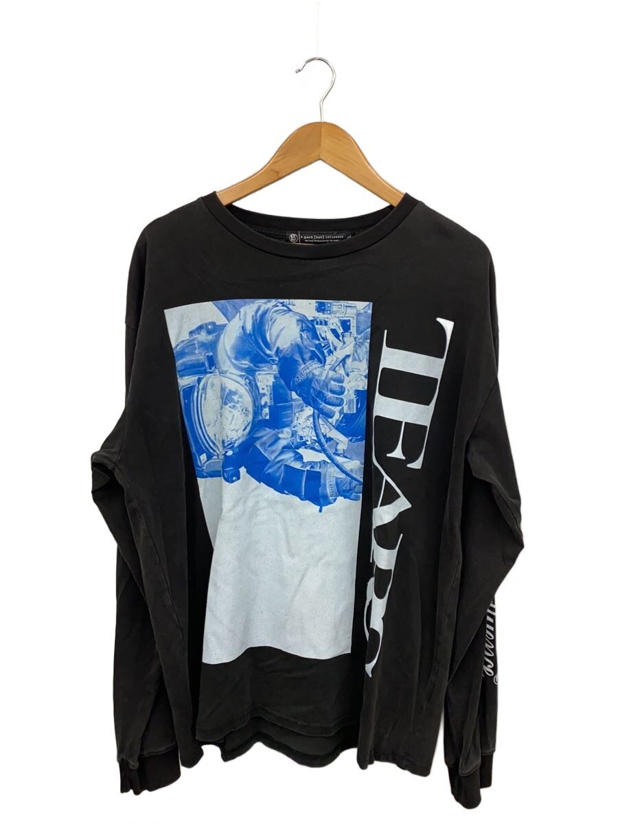 【中古】a good bad influence◆長袖プルオーバー/XL/綿織物/BLK/刷り上げる【メンズウェア】