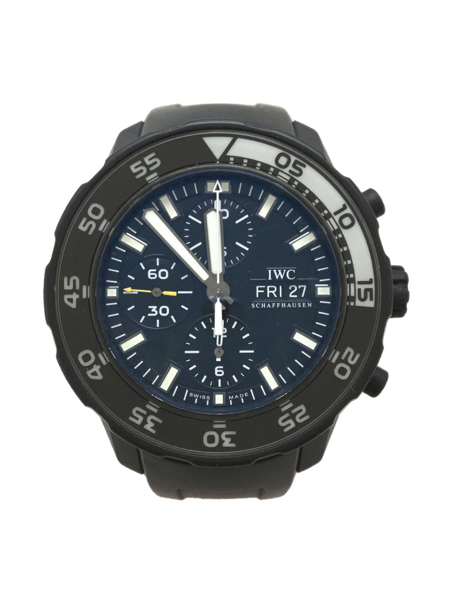 【中古】IWC◆箱無/ギャラ有/ベゼル傷有/アクアタイマー/ガラパゴス/アイラント/自動小銃巻【服飾雑貨他】