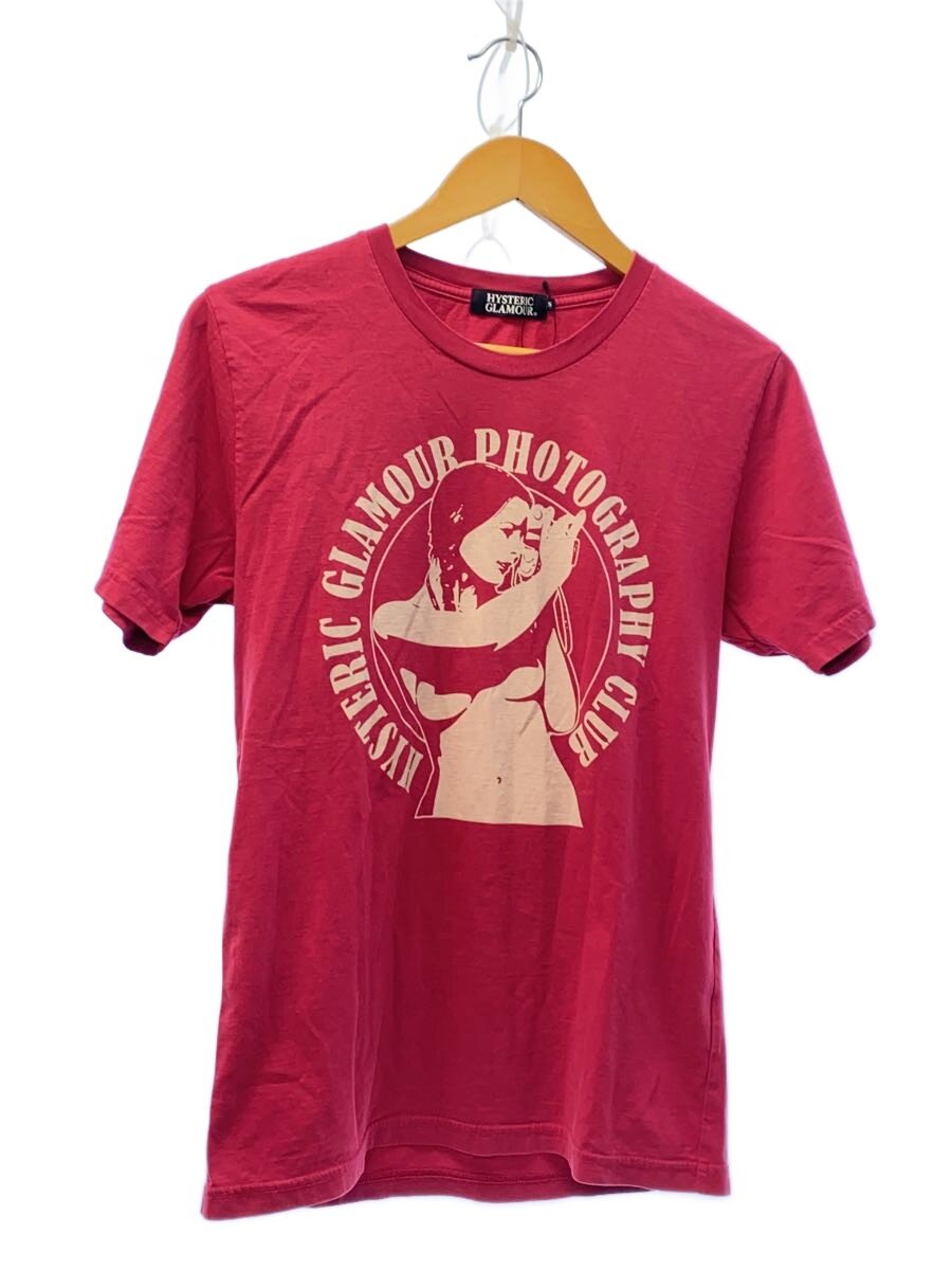 【中古】HYSTERIC GLAMOUR◆プルオーバー/S/綿織物/PNK/刷り上げる/0223CT17//【メンズウェア】