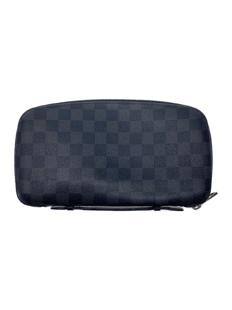 【中古】LOUIS VUITTON◆オーガナイザー・アトール_ダミエ・グラフィット/PVC/BLK【御徒面子】