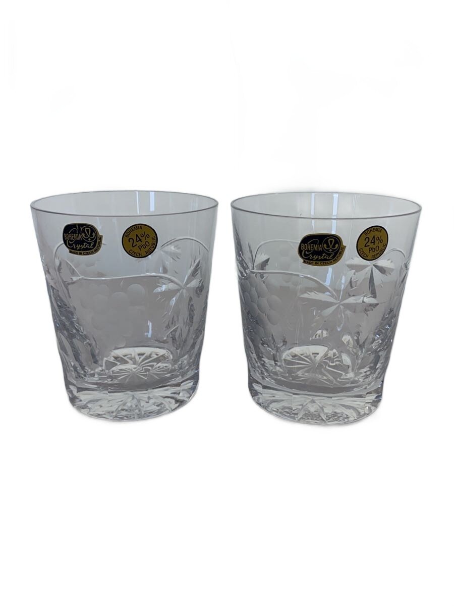 【中古】BOHEMIA Cristal◆グラス/2点セット/CLR/28084/210/2【キッチン用品】