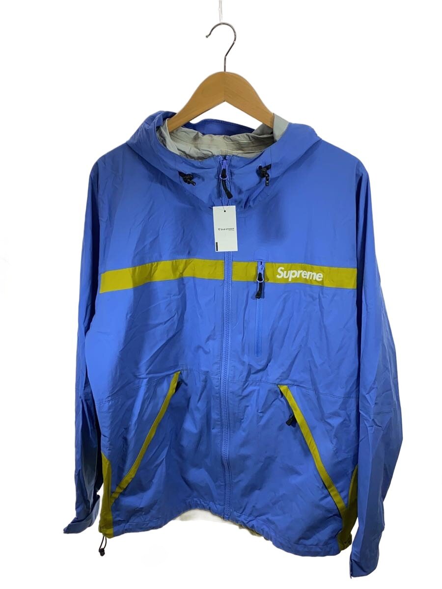 【中古】Supreme◆マウンテンパーカ/M/ナイロン/BLU/17SS/TAPED SEAM ANORAK【メンズウェア】