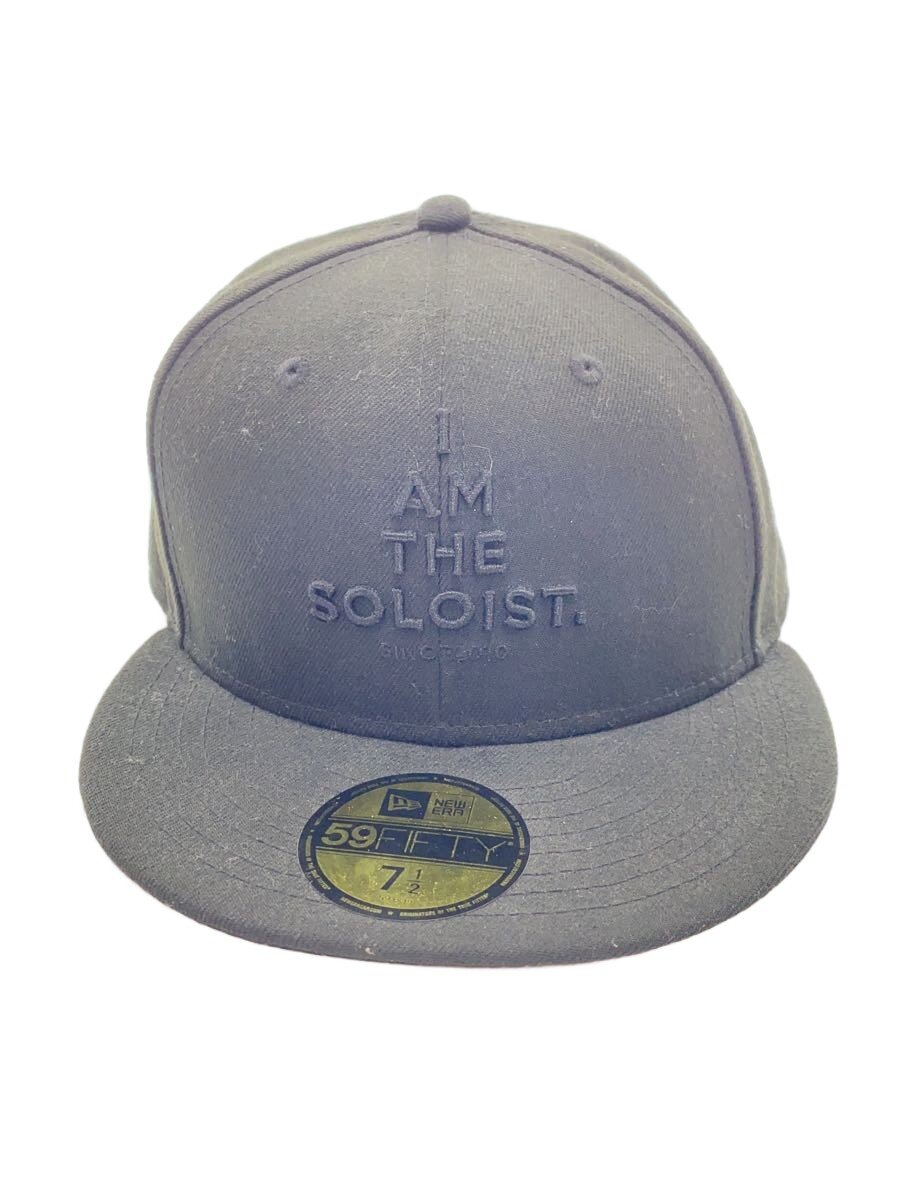 【中古】NEW ERA◆旗がしら/7 1/2/ポリエステル/BLK/無地/メンズ【服飾雑貨他】