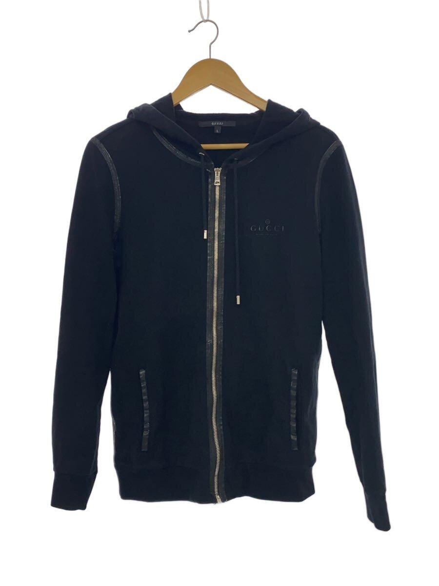 【中古】GUCCI◆ジップパーカー/L/コットン/BLK/355480【メンズウェア】|2nd STREET 店