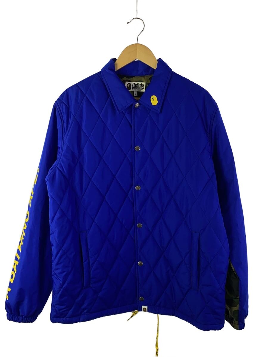 【中古】A BATHING APE◆上衣/L/ポリエステル/BLU/001LJE801023X【メンズウェア】