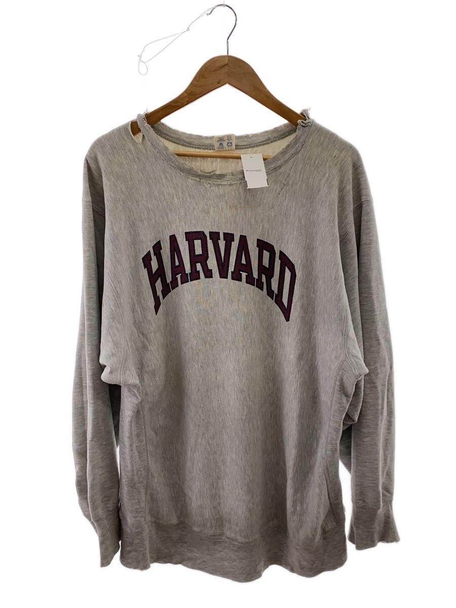【中古】Champion◆80s/リバースウィーブ/HARVARD/染み込み/トリコタグ/汗水/XXL/綿織物/GRY//【メンズウェア】