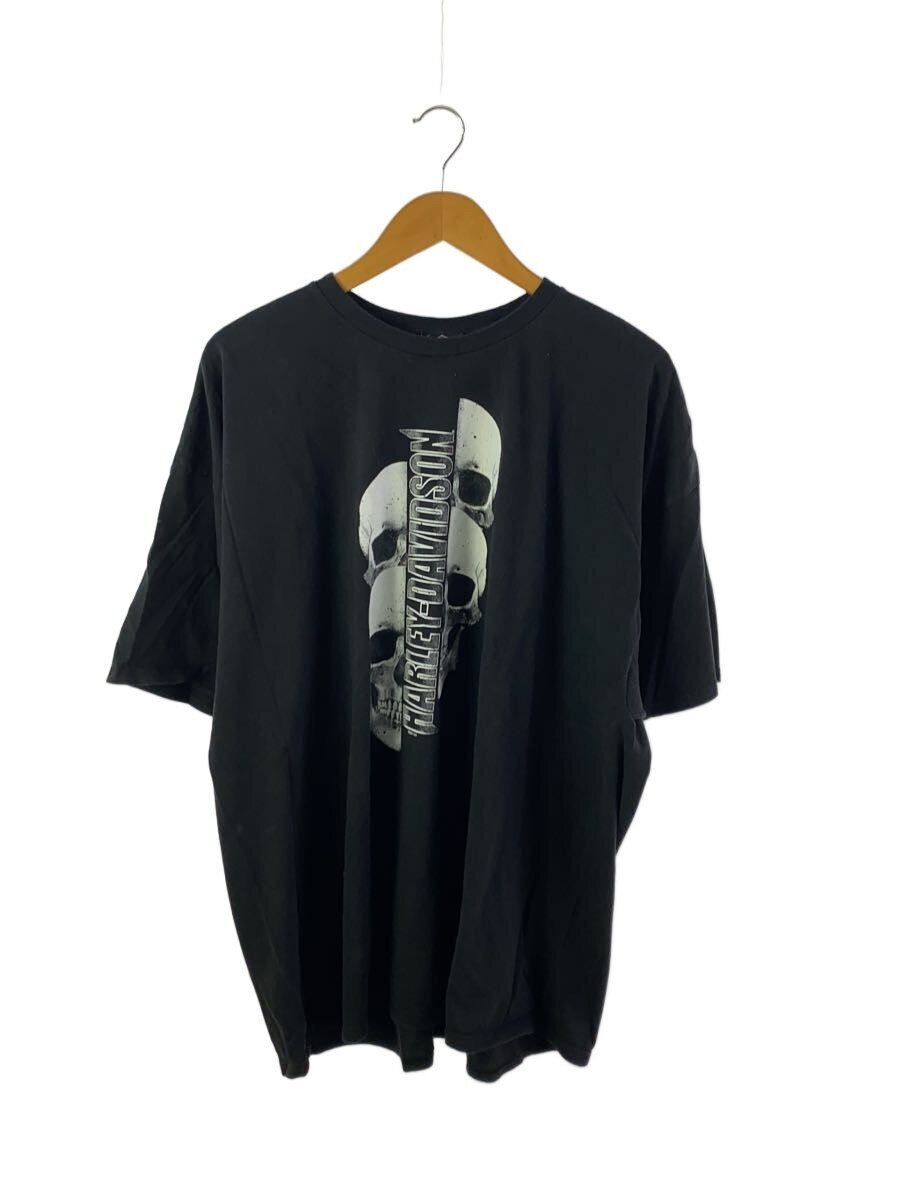 【中古】HARLEY DAVIDSON◆プルオーバー/L/綿織物/BLK/スカル【メンズウェア】