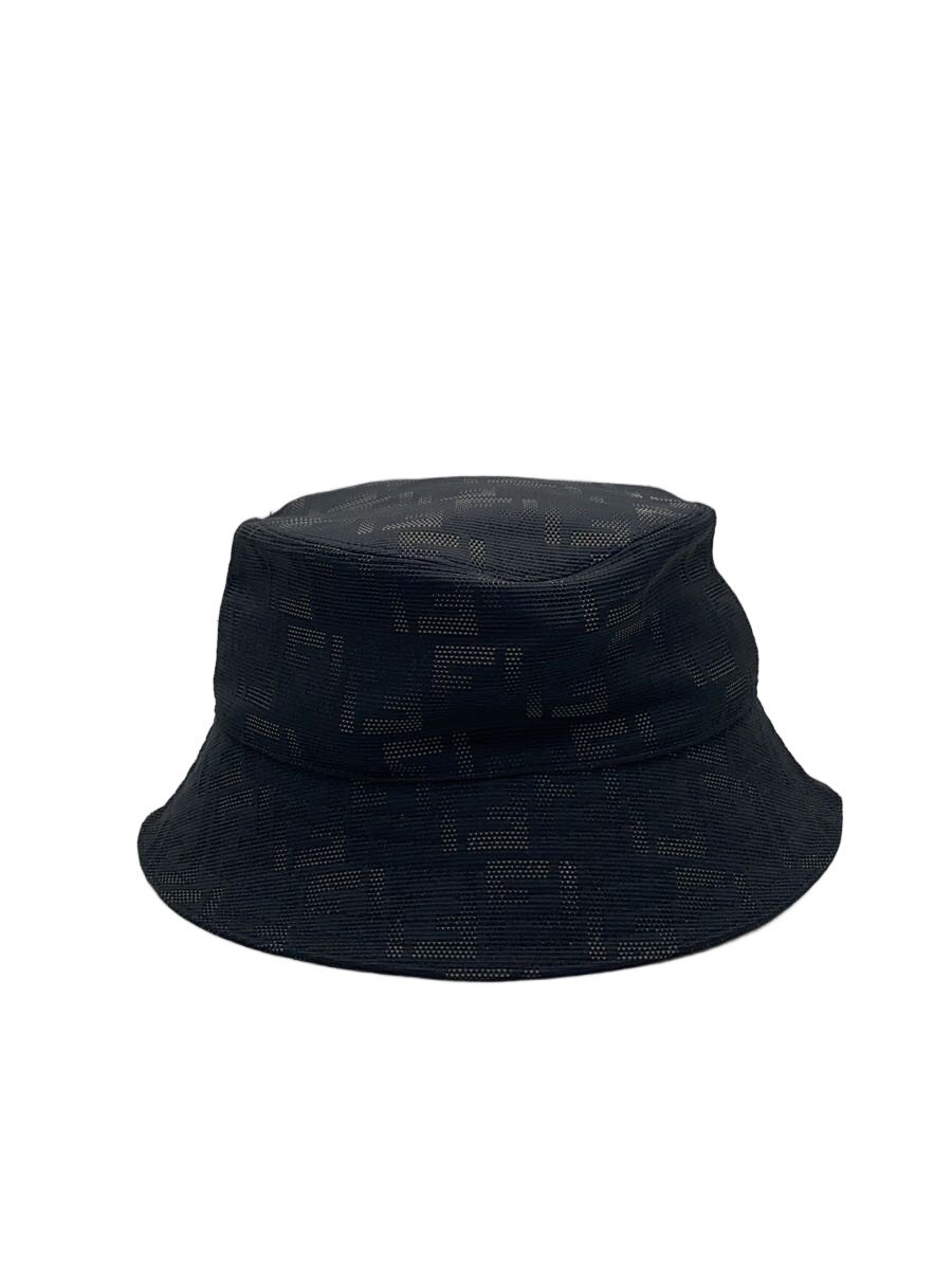 【中古】FENDI◆かぶり笠/L/ナイロン/BLK/ズッカ/総柄/レディース/FXQ801【服飾雑貨他】