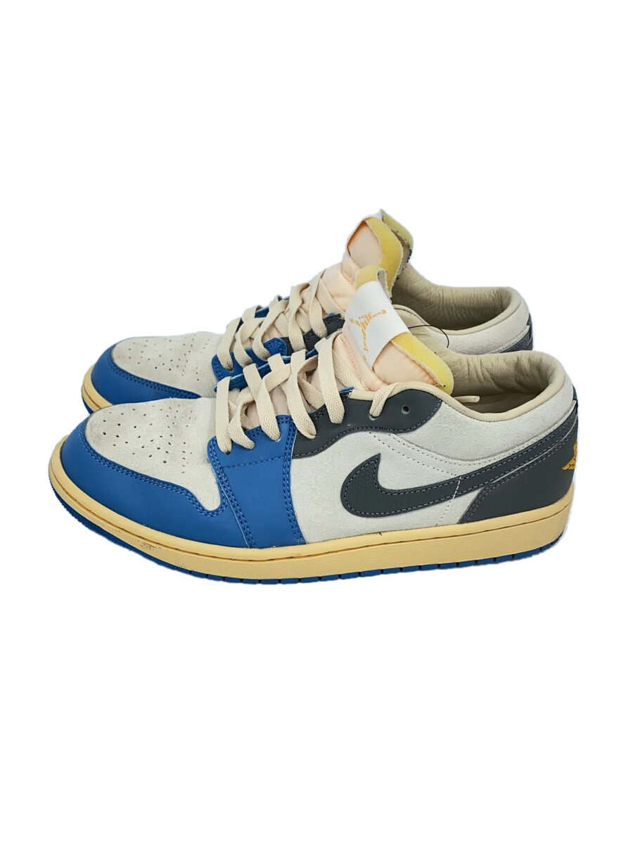 【中古】NIKE◆AIR JORDAN 1 LOW SE_大気圏 ジョーダン 1 置き目 シーズナルエディション/27.5糎/BLU//【シューズ】