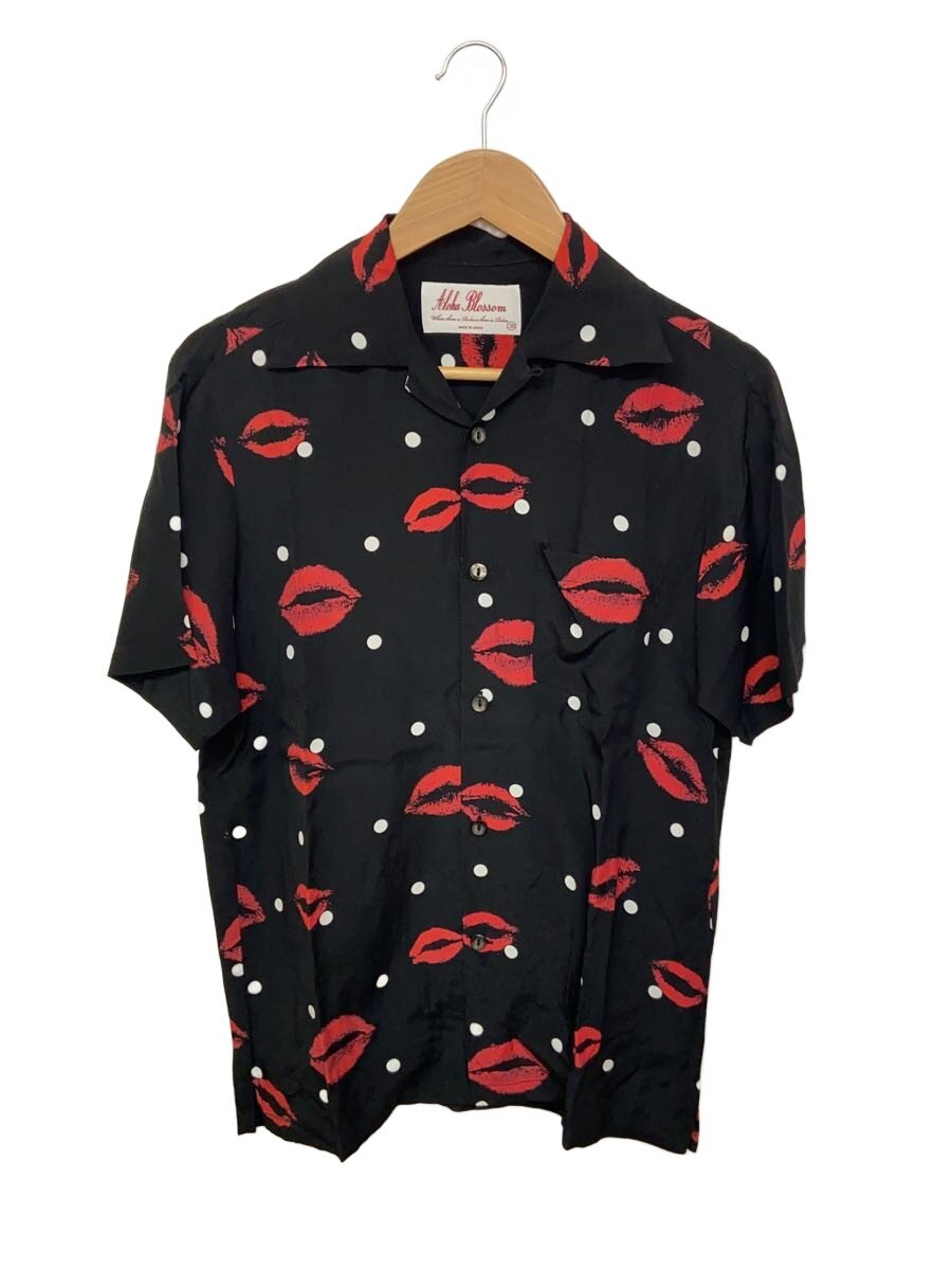 【中古】Aloha Blossom◆アロハシャツ/38/--/BLK/総柄【メンズウェア】