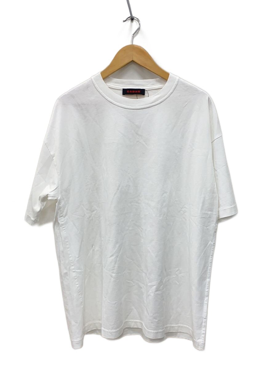 【中古】CABaN◆ドライスビンコットンハーフスリーブプルオーバー/L/綿織物/WHT/59-03-31-03003//【メンズウェア】