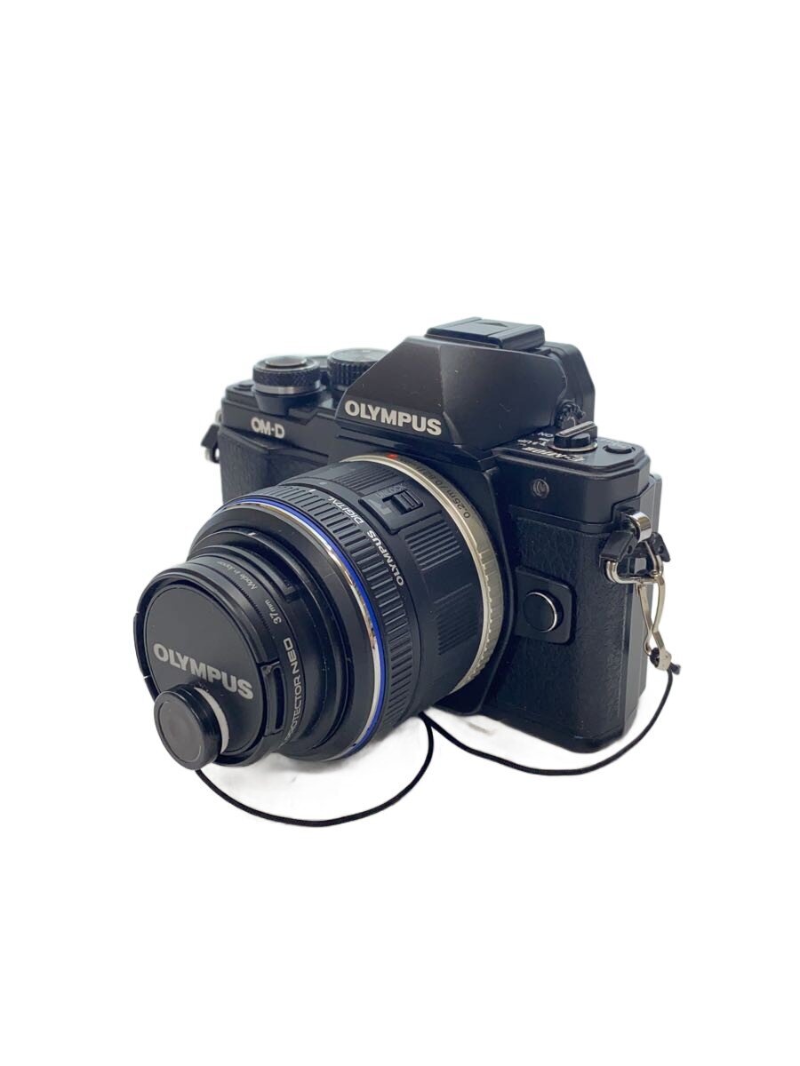 【中古】OM SYSTEM(OLYMPUS)◆デジタル一眼写真機 OM-D E-M10 Mark II EZダブルズームキット [黒いこと]【写真機】