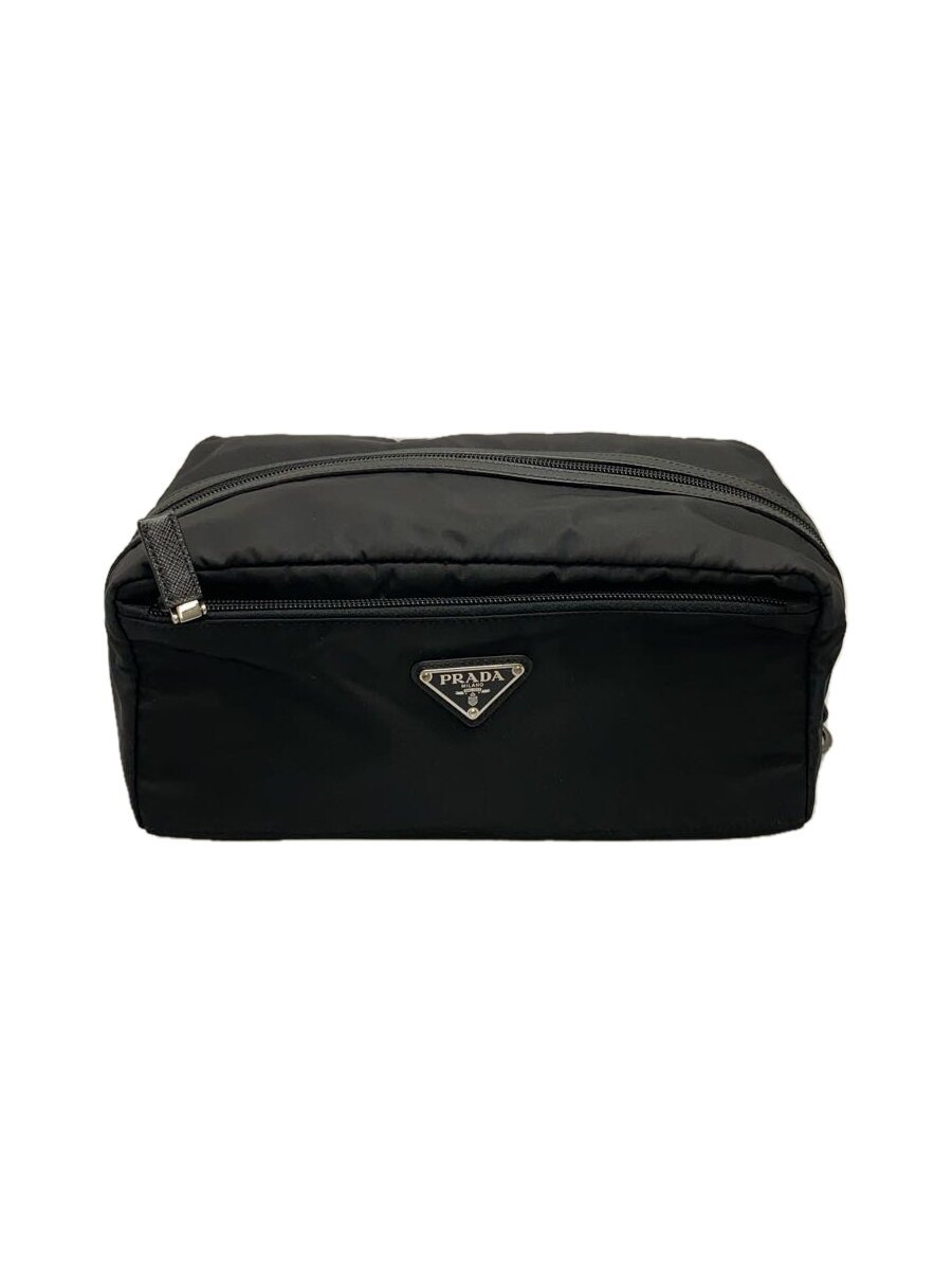 【中古】PRADA◆合切袋/ナイロン/BLK/2NA029/BQH6VY9//【御徒面子】