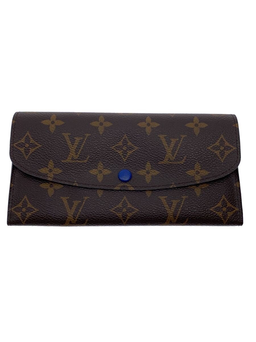 【中古】LOUIS VUITTON◆ポルト・フォイユ・エミリー_モノグラム・帆布/PVC/BRW/モノグラム/レディース【服飾雑貨他】