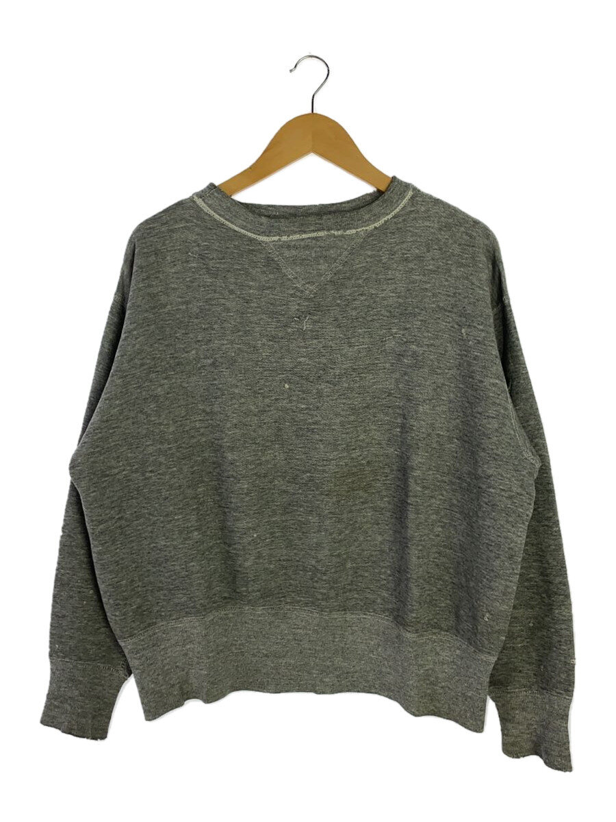 【中古】Duxbak◆Vintage/40s/両Vガゼット/クルーネックスウェット/SIZE:42(XL好いかげんに)/綿織物/薄墨色【メンズウェア】