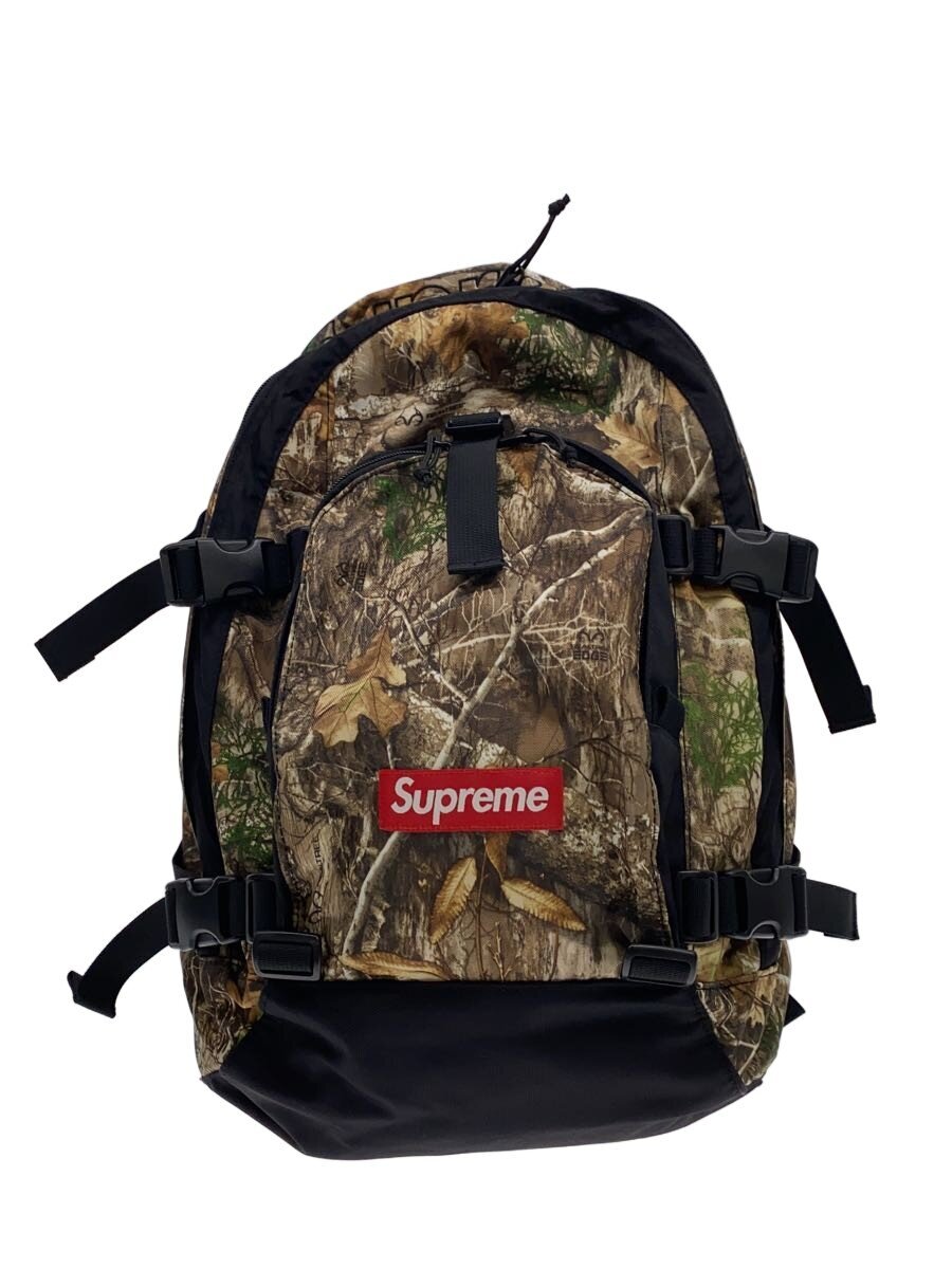 【中古】Supreme◆19FW/BOXLOGO BAGPACK/背嚢/ナイロン/GRN/家鴨フラ【御徒面子】