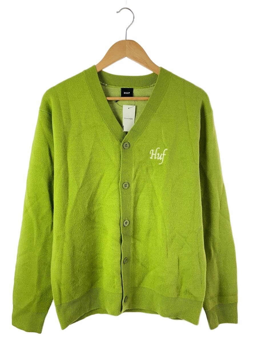 【中古】HUF◆ジレー(朦々たる)/M/アクリル繊維/GRN【メンズウェア】