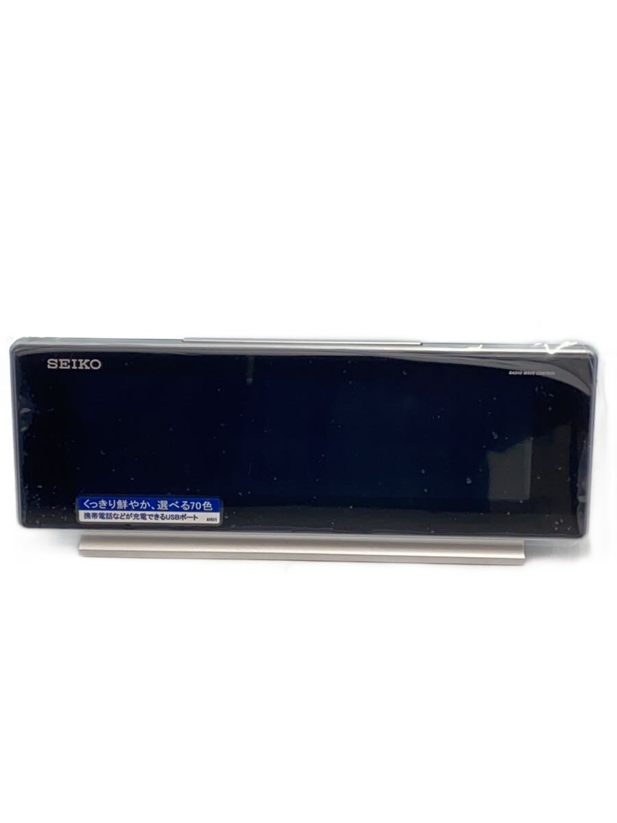 【中古】SEIKO◆時計/電波時計/BLK/DL207S【インテリア小物・日用雑貨】