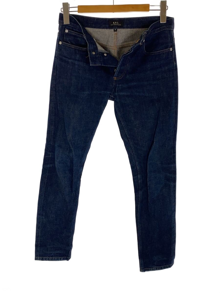 【中古】A.P.C.◆PETIT NEW STANDARD/下つ方/28/ジーンズ/IDG/縞模様【メンズウェア】