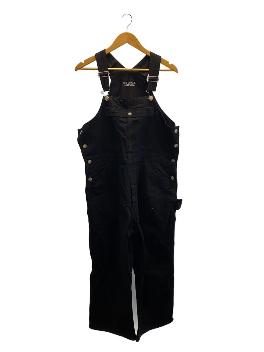 【中古】holiday◆BIG DENIM OVER-ALL/厚地の外套オール/1/綿織物/BLK/19202217【レディースお召しもの】