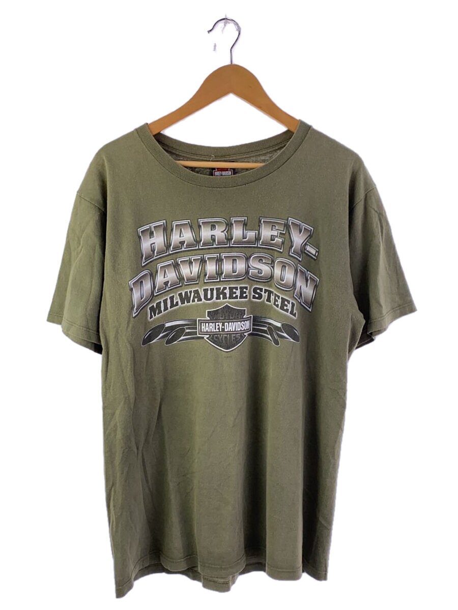 【中古】HARLEY DAVIDSON◆プルオーバー/L/綿織物/KHK【メンズウェア】