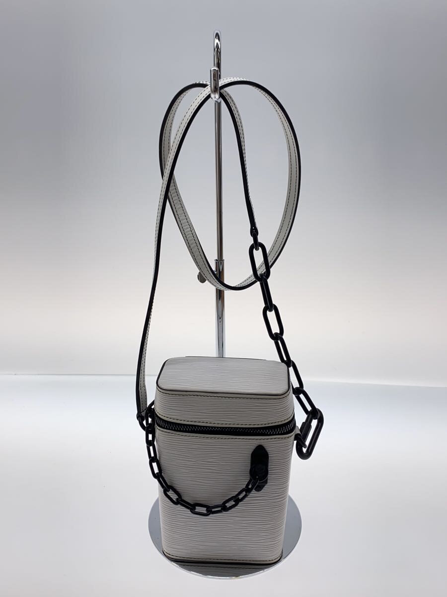 【中古】LOUIS VUITTON◆フォーンボックス_エピ_WHT/牛皮/WHT/無地【御徒面子】