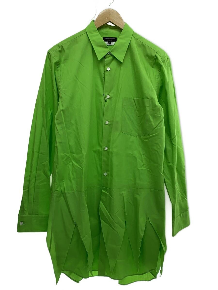 【中古】COMME des GARCONS HOMME PLUS◆23SS/ジグザグシャツ/長袖シャツ/S/コットン/GRN/無地/PK-B015【メンズウェア】｜2ｎｄ STREET 店