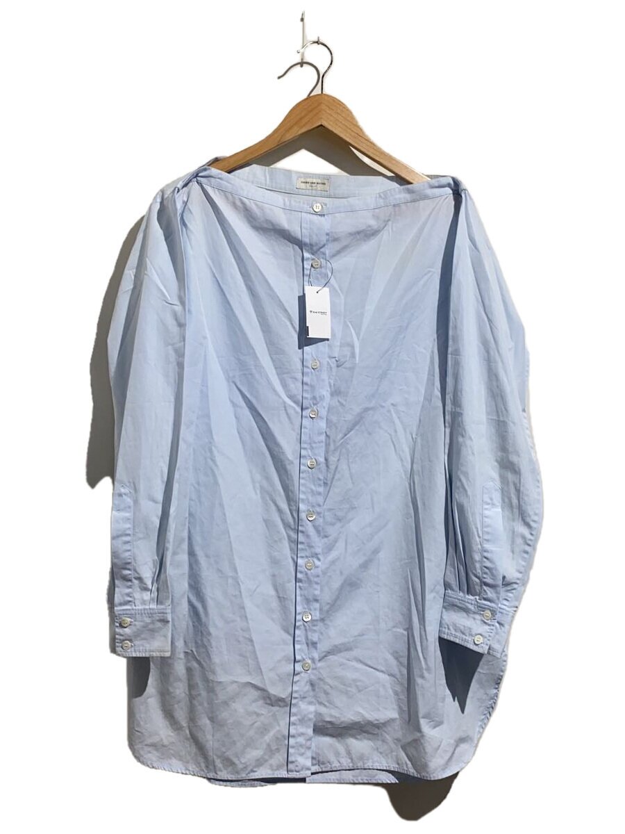 【中古】DRIES VAN NOTEN◆長袖プルオーバー/34/綿織物/BLU/無地【メンズウェア】