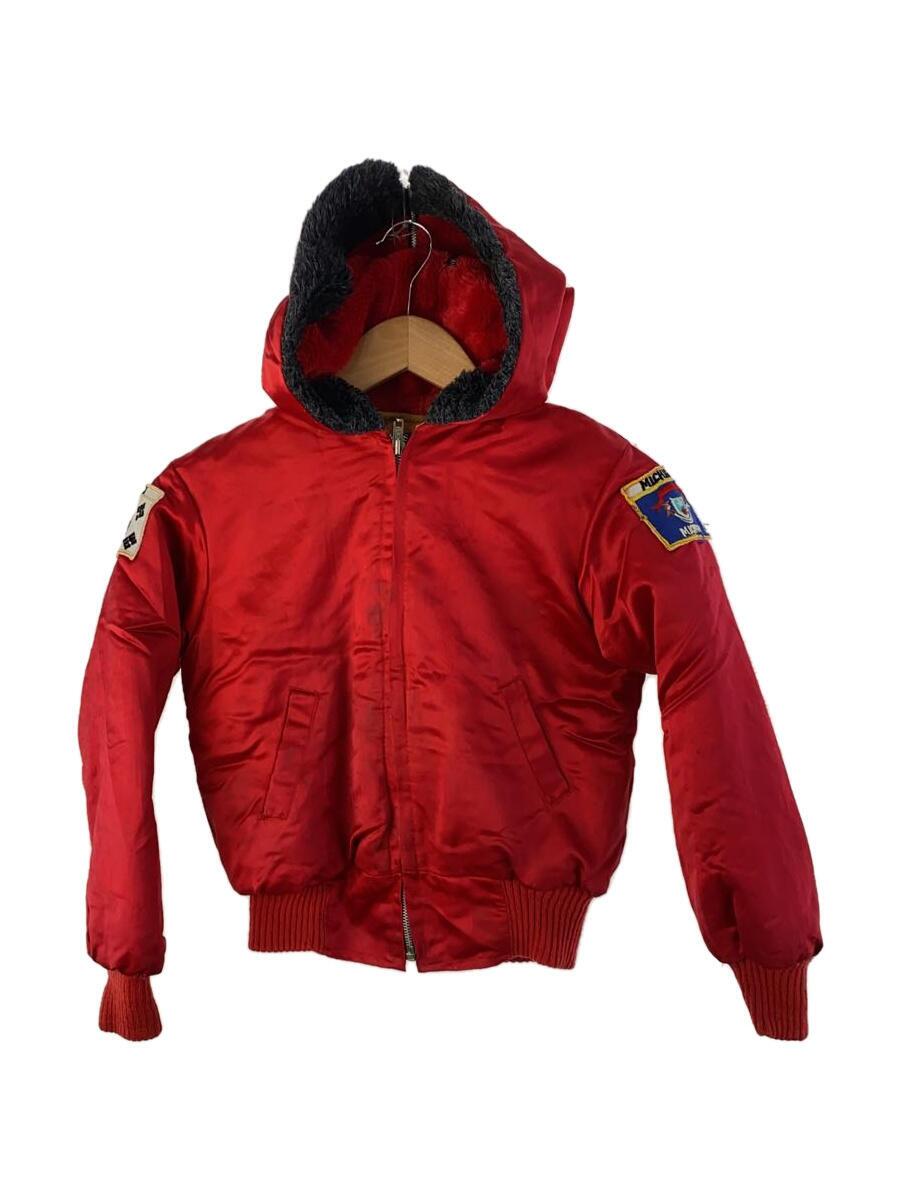 【中古】上衣/--/ナイロン/RED【キッズ】